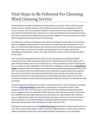 luxaflex blind cleaning