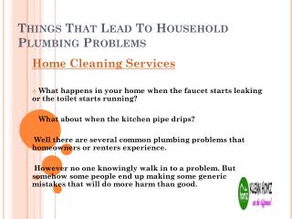 Plumbing Issues In Your Home