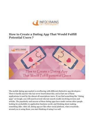 How to Create a Dating App That Would Fulfill Potential Users