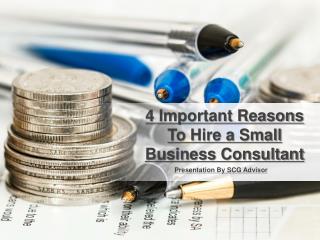 4 Important Reasons to Hire a Small Business Consultant