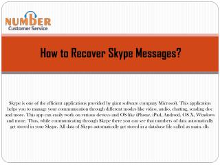 How to Recover Skype Messages?