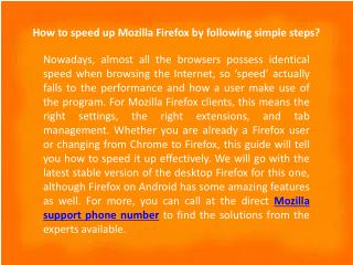 Mozila Support Phone Number