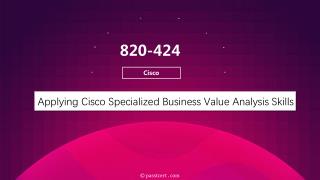 Passtcert Cisco 820-424 Exam Test Questions