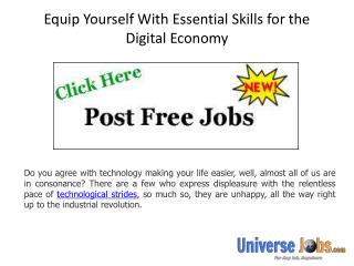 Equip Yourself With Essential Skills for the Digital Economy