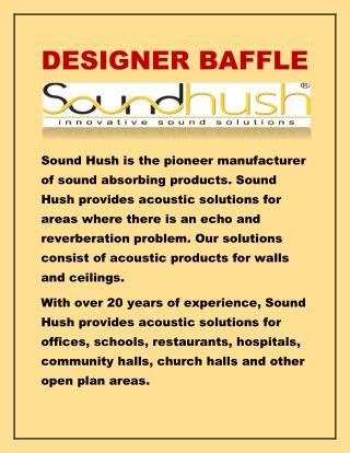 Get Acoustic Baffles