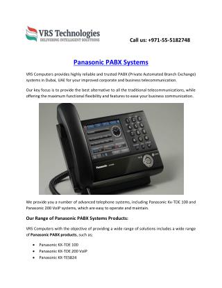 Panasonic PABX Phone Systems in Dubai