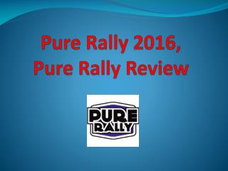 Pure Rally 2016,Pure Rally Review