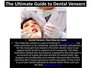 The Ultimate Guide To Dental Veneers