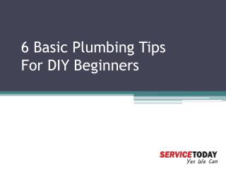 6 Basic Plumbing Tips For DIY Lovers