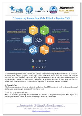 7 Features of Joomla that Make It Such a Popular CMS