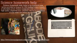 Science homework help