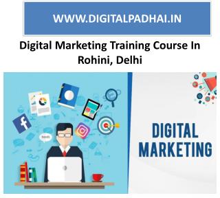 Digital Marketing Course & Training Institute Rohini,Delhi