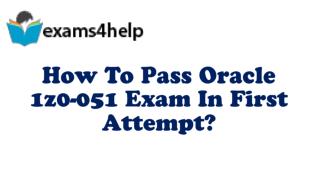 1z0-051 Exam Dumps