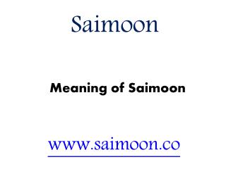 Saimoon - saimoon.co