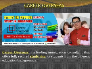 Career Overseas | Study Visa Consultant | Student Visa in Chandigarh