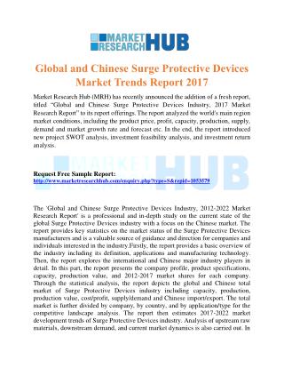 Global and Chinese Surge Protective Devices Market Trends Report 2017