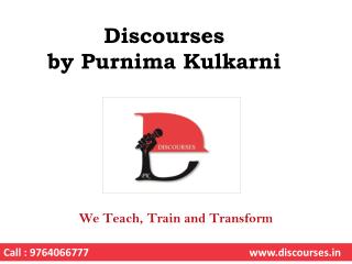 Best English Speaking Institute in Pune - Discourses