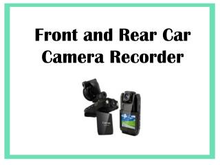 Front and Rear Car Camera Recorder