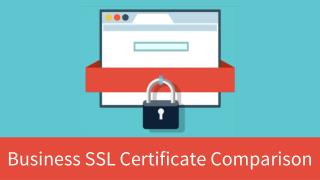 Business SSL Certificate Comparison