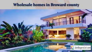 Wholesale homes in broward county