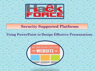 Security Supported Platforms