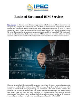 Basics of Structural BIM Services