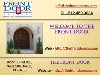 Double entry doors