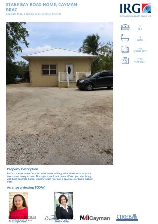 STAKE BAY ROAD HOME on Cayman Brac by IRG Cayman.