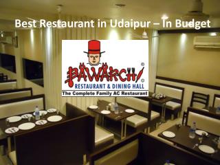 Best Restaurant in Udaipur – In Budget