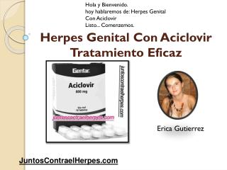 Herpes genital con aciclovir tratamiento eficaz