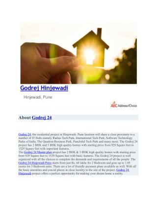 Godrej 24 pre launch properties in Hinjewadi, Pune