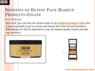 Benefits of Buying Face Makeup Products Online