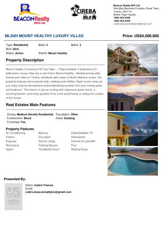 Mount Healthy 2 luxurious Hill Top Villas for sale available now!