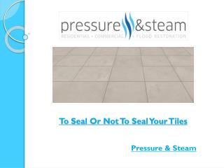 To Seal Or Not To Seal Your Tiles