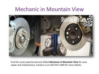 Mechanic in Mountain View