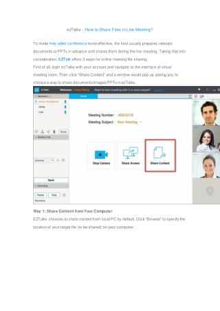 eztalks how to share files in live meeting