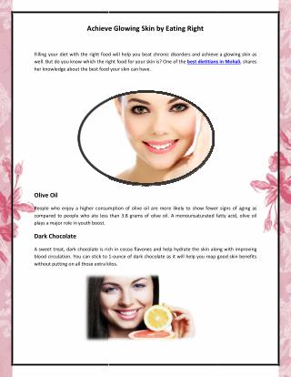 Achieve Glowing Skin By Eating Right