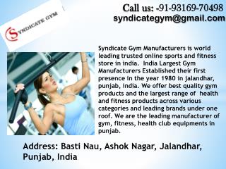 Gym equipments dealers in Delhi