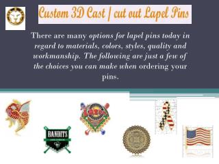 Quality Custom Lapel Pin Choices