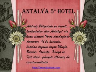 Hotel antalya 5 star