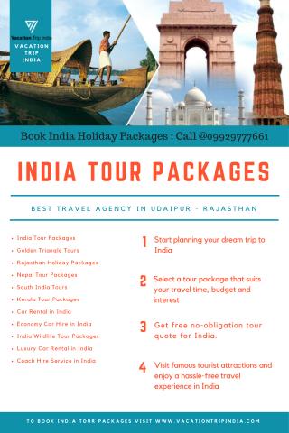 Custom-made holiday pacakges from Vacation Trip India