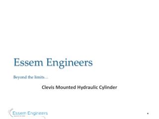 Best Clevis Mounted Hydraulic Cylinder Manufacturer in Delhi