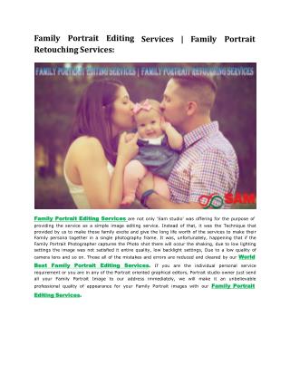 Family Portrait Editing Services family Portrait Retouching Services