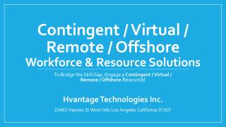 Contingent workforce solutions back office