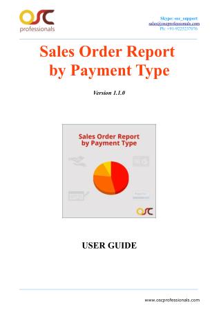 Sales Order Report by Payment Type