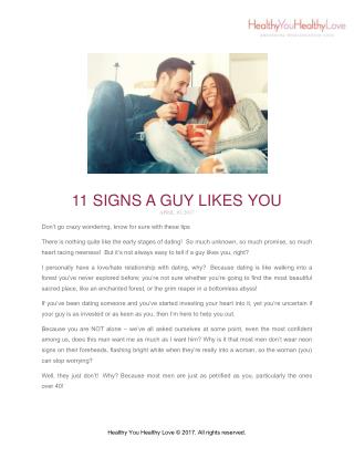 11 Signs a Guy Likes You - Relationship Coach - Nadine Piat