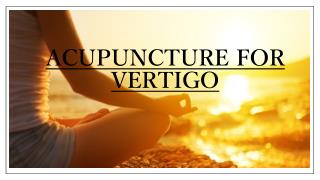 Acupuncture for Vertigo - jacksonvilleacupuncture.com