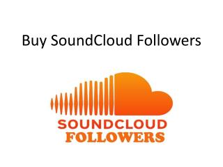 Buy SoundCloud Followers