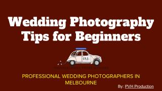 Job of a Wedding Photographer