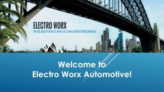 Electro Worx Automotive - Mobile Auto Electrician